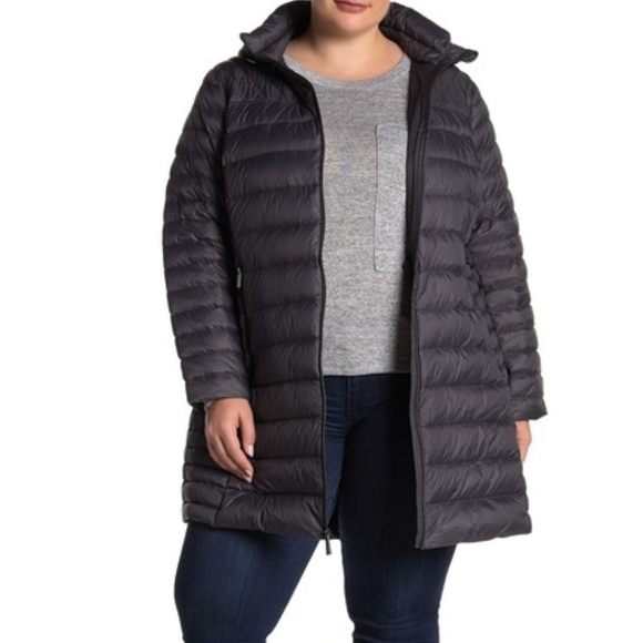 michael kors hooded puffer jacket